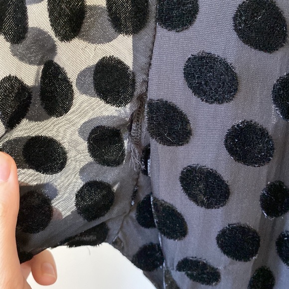 ALI & JAY HIGH-LOW POLKA DOT WRAP DRESS - Picture 7 of 7